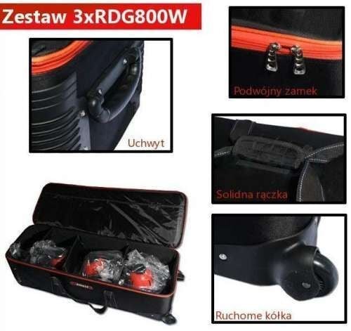 Somita 800 Watt Kırmızı Kafa Sabit Video Işık 3'lü Set