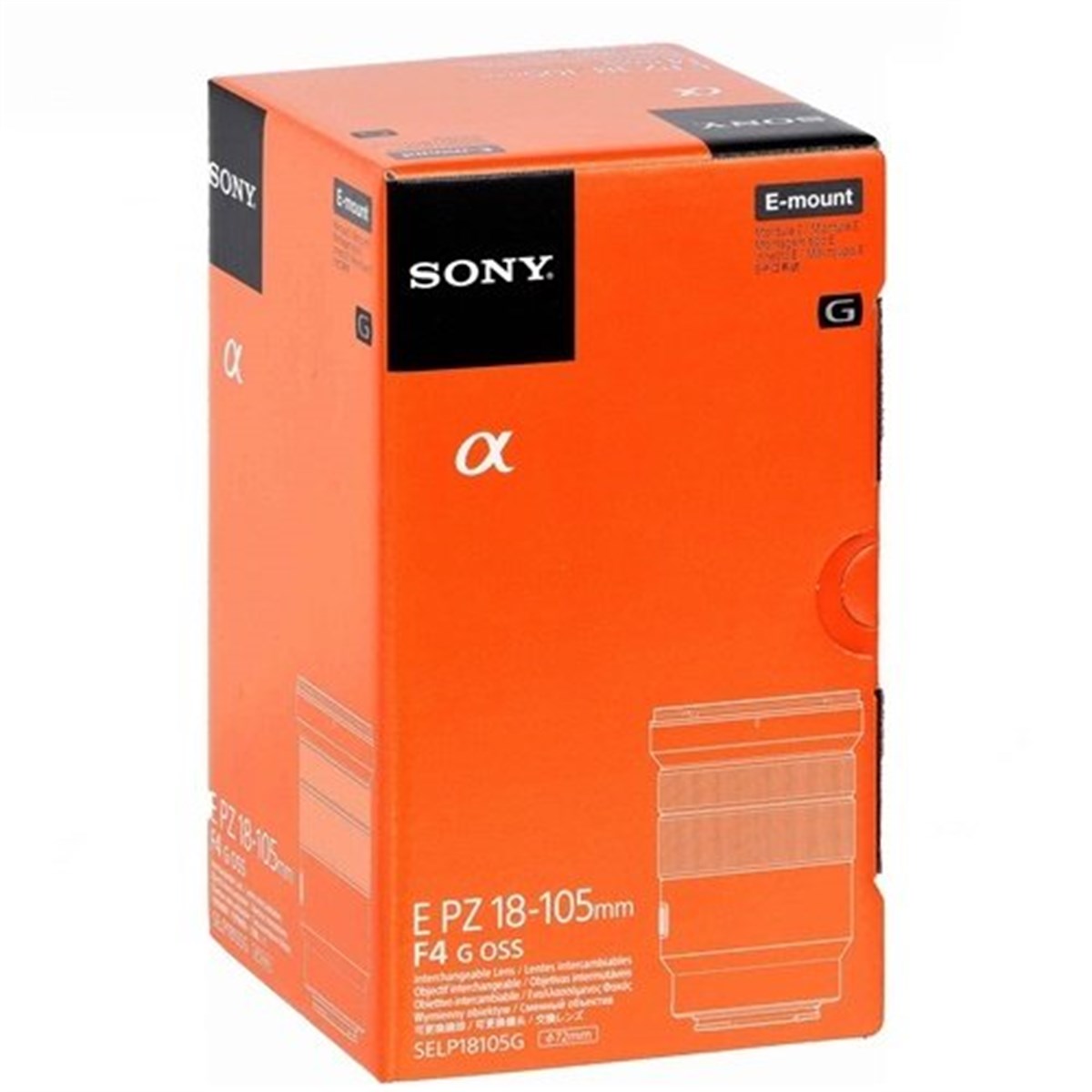 Sony E PZ 18-105mm F/4 G OSS Lens (SELP18105G)
