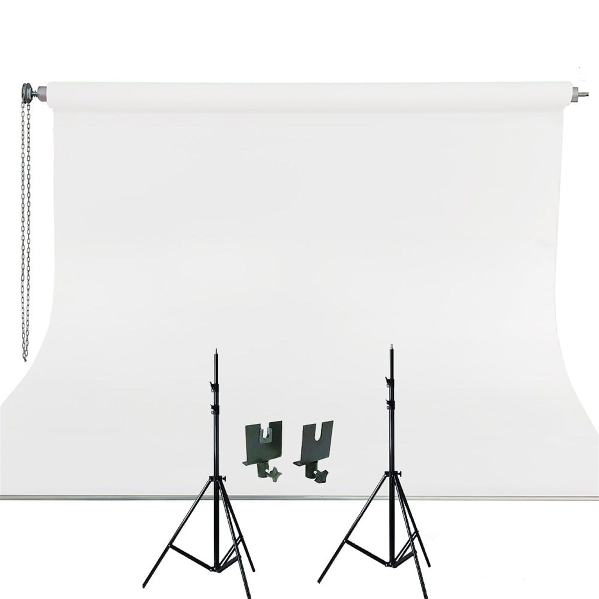 Stüdyo Teknik 270cm x 580cm Taşınabilir Sonsuz Beyaz Fon Pedesi