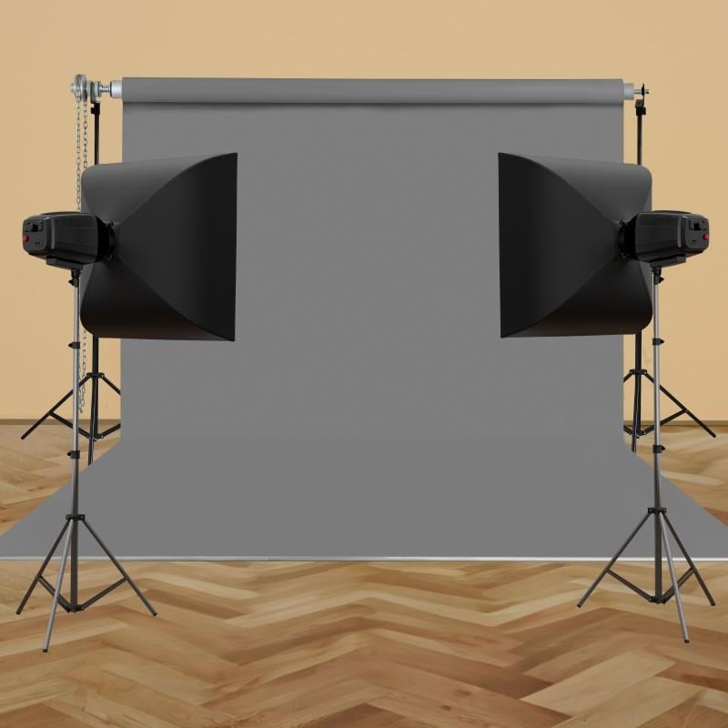 Stüdyo Teknik 270cm x 580cm Taşınabilir Sonsuz Gri Fon Pedesi