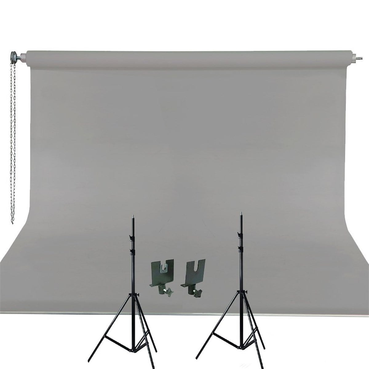 Stüdyo Teknik 270cm x 580cm Taşınabilir Sonsuz Gri Fon Pedesi