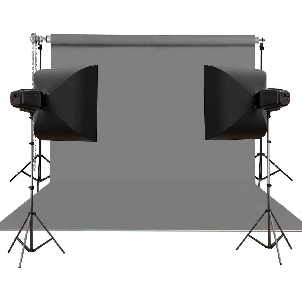 Stüdyo Teknik 270X580Cm Gri Taşınabilir Kumaş Fon Perdesi