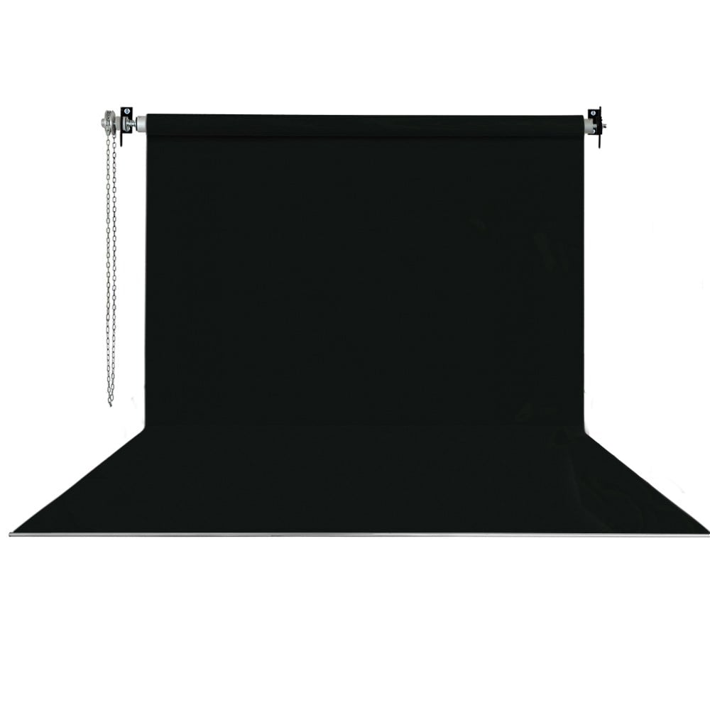 Stüdyo Teknik 270X580Cm Siyah Fon Perde Seti ve Askısı