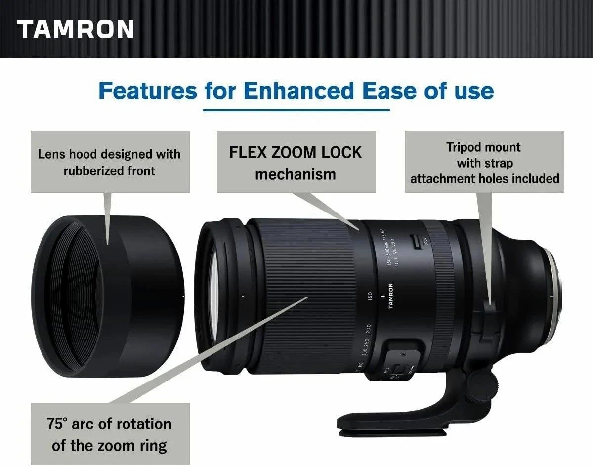 Tamron 150-500mm f/5-6.7 Di III VXD Lens (Fujifilm X)