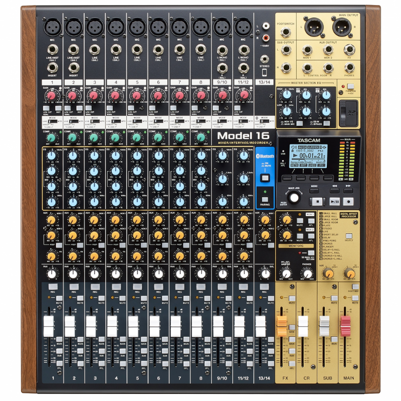 Tascam Model 16 14 Kanal Analog Mikser & 16 Kanal Digital Kayıt Özellikli Mikser