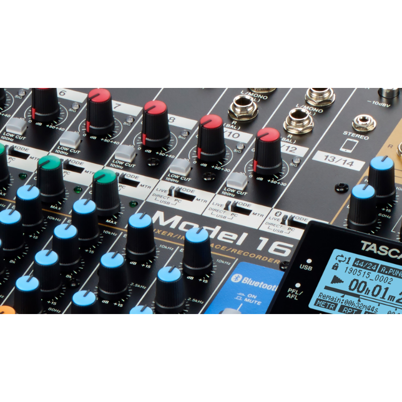Tascam Model 16 14 Kanal Analog Mikser & 16 Kanal Digital Kayıt Özellikli Mikser