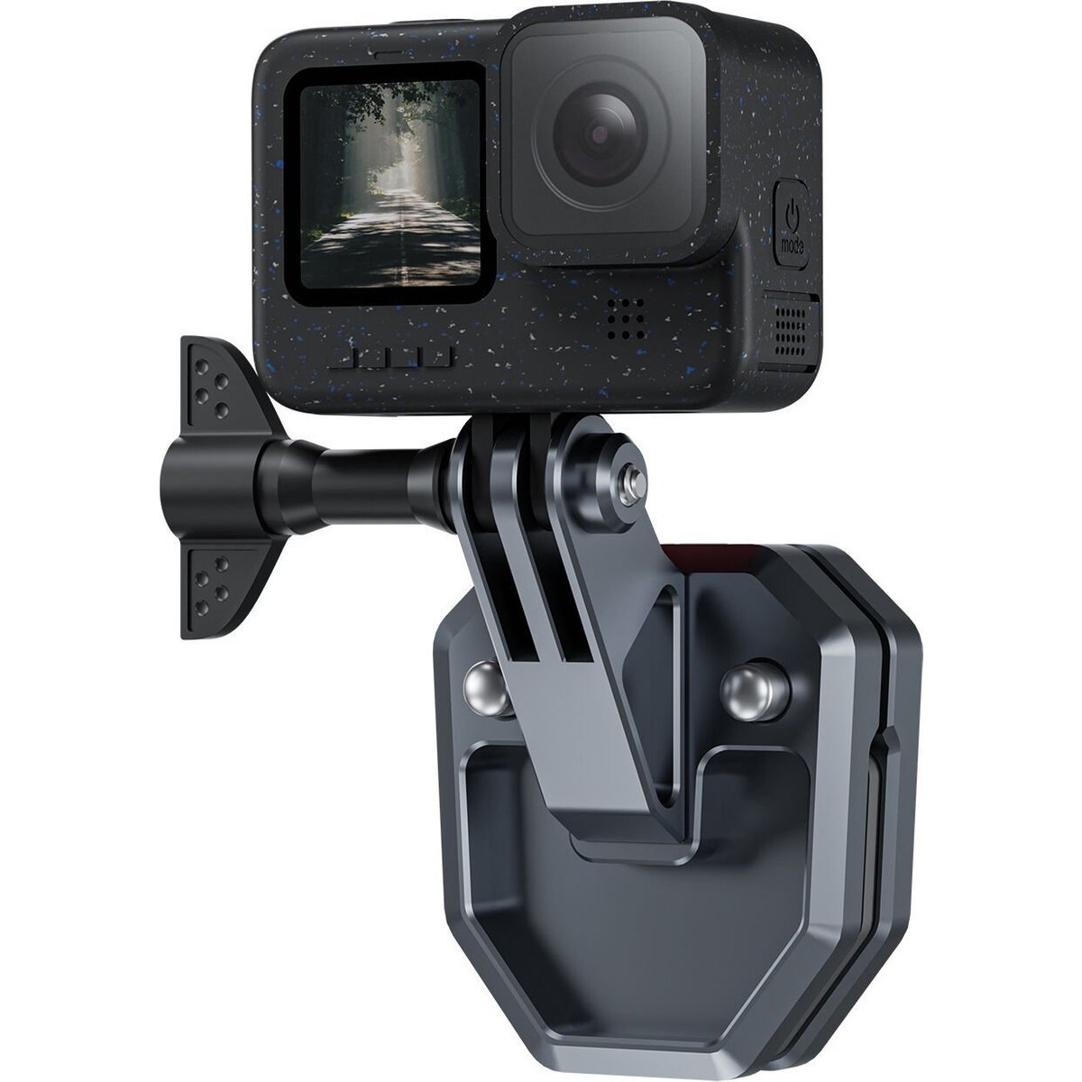 Telesin Aksiyon Kameralar Için Motosiklet Rüzgarlık Camı Kamera Montajı Klipsi (Gopro, Osmo Action, INSTA360 Uyumlu)