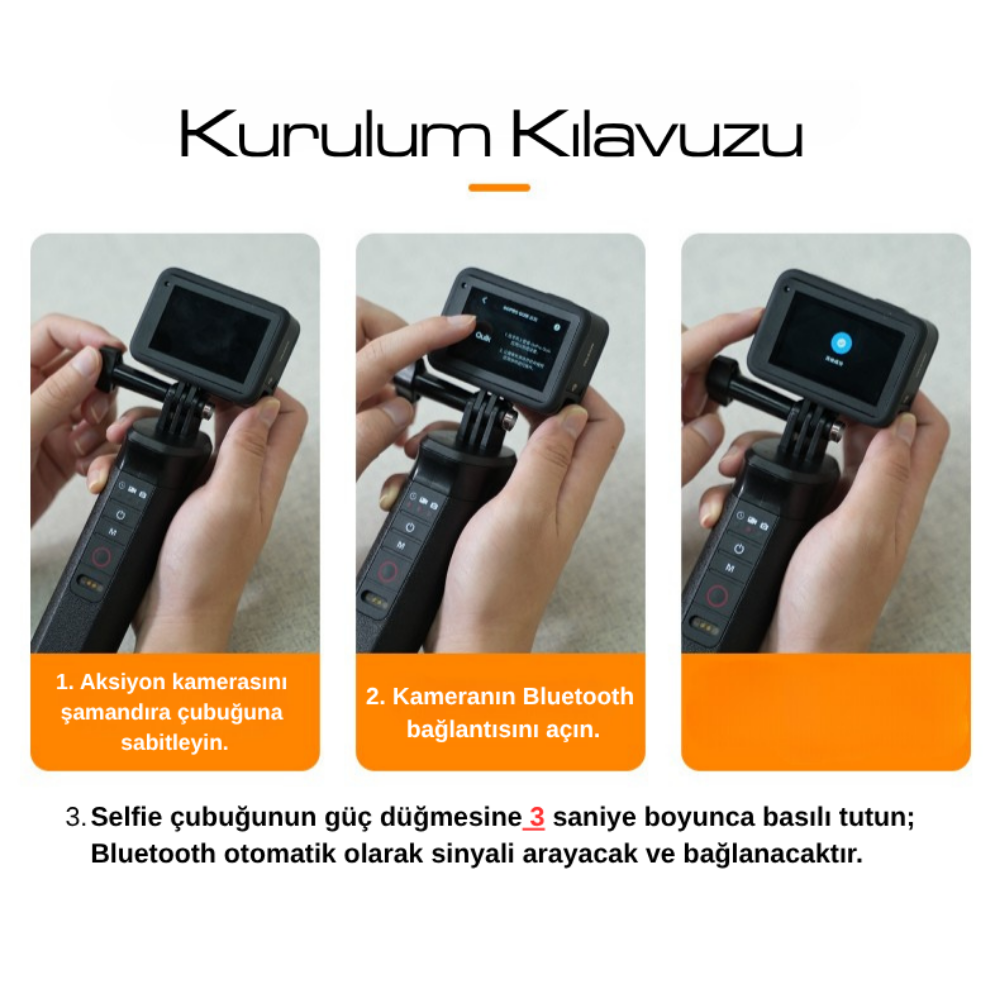 Telesin Bluetooth Floating Stick (HERO13/12/11/10/9 Uyumlu)