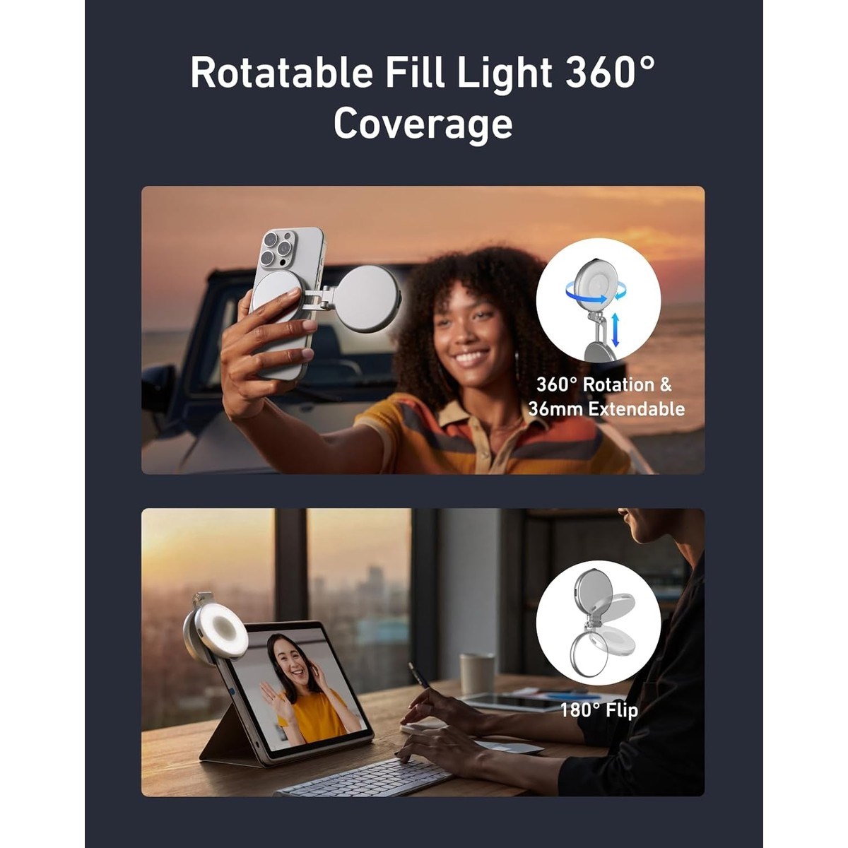 Telesın C03 Magnetic Selfie Light