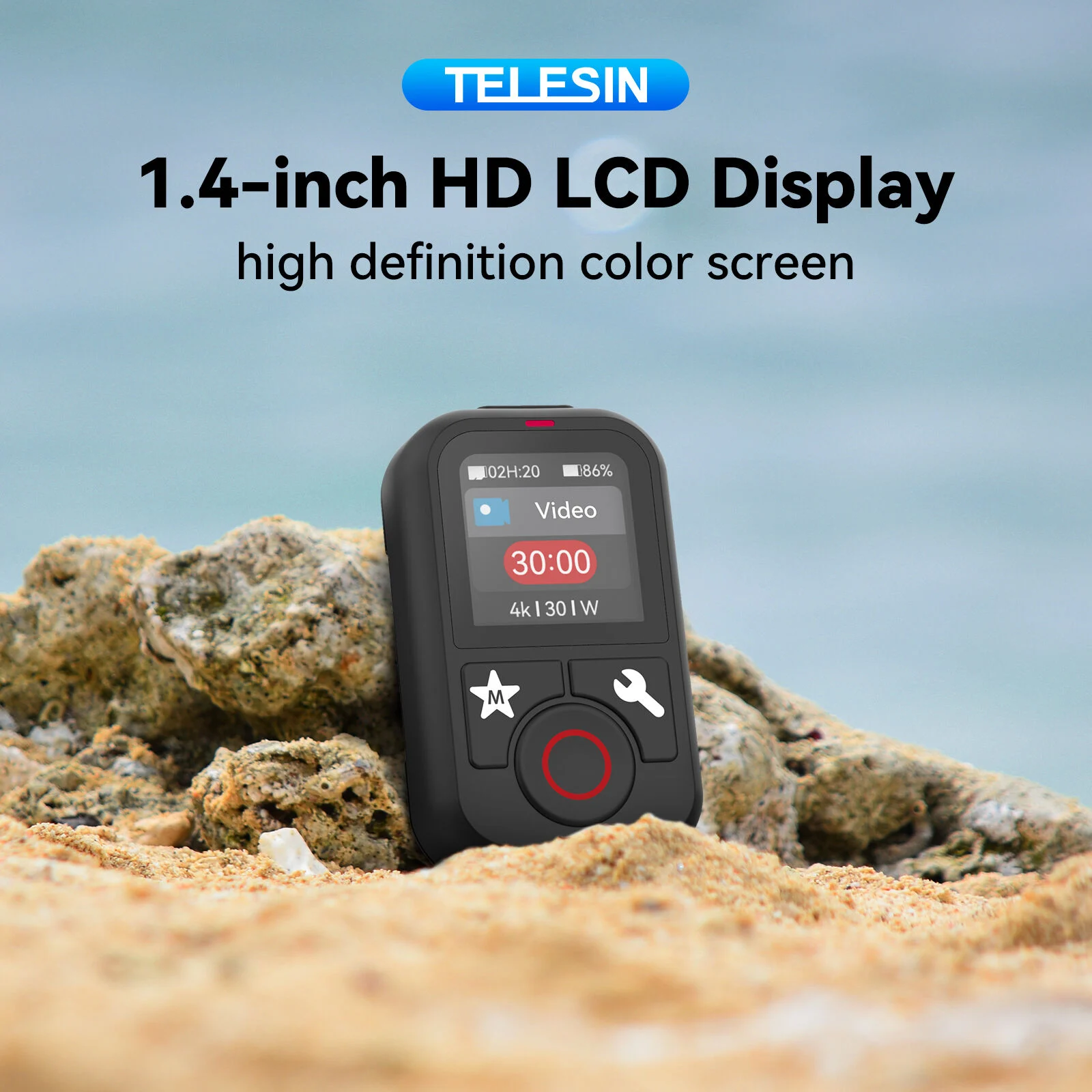 Telesin GoPro Remote Controller (HERO13-12-11-10-9-Max Uyumlu)