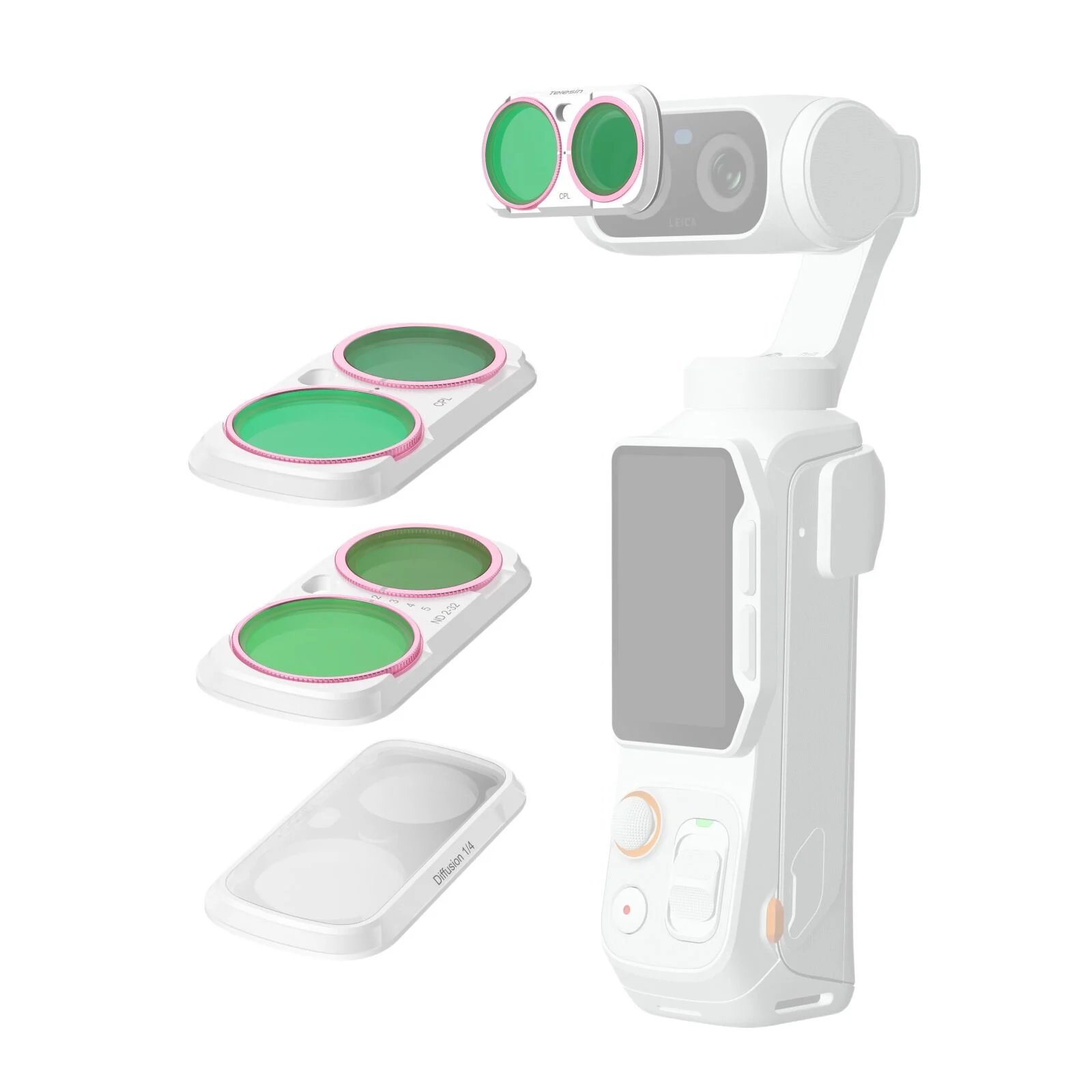 Telesin Insta360 Luna Ultra Manyetik Filtre Kiti (3'lü)