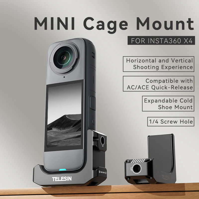 Telesin Insta360 X4 Mini Cage Mount