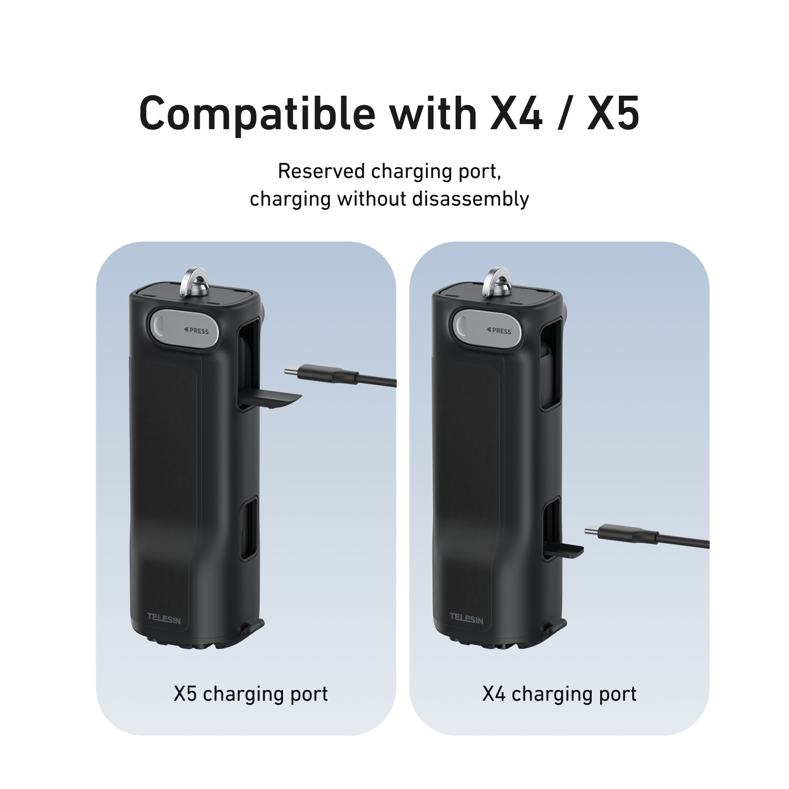TELESIN Insta360 X5 Foldable Utility Handle