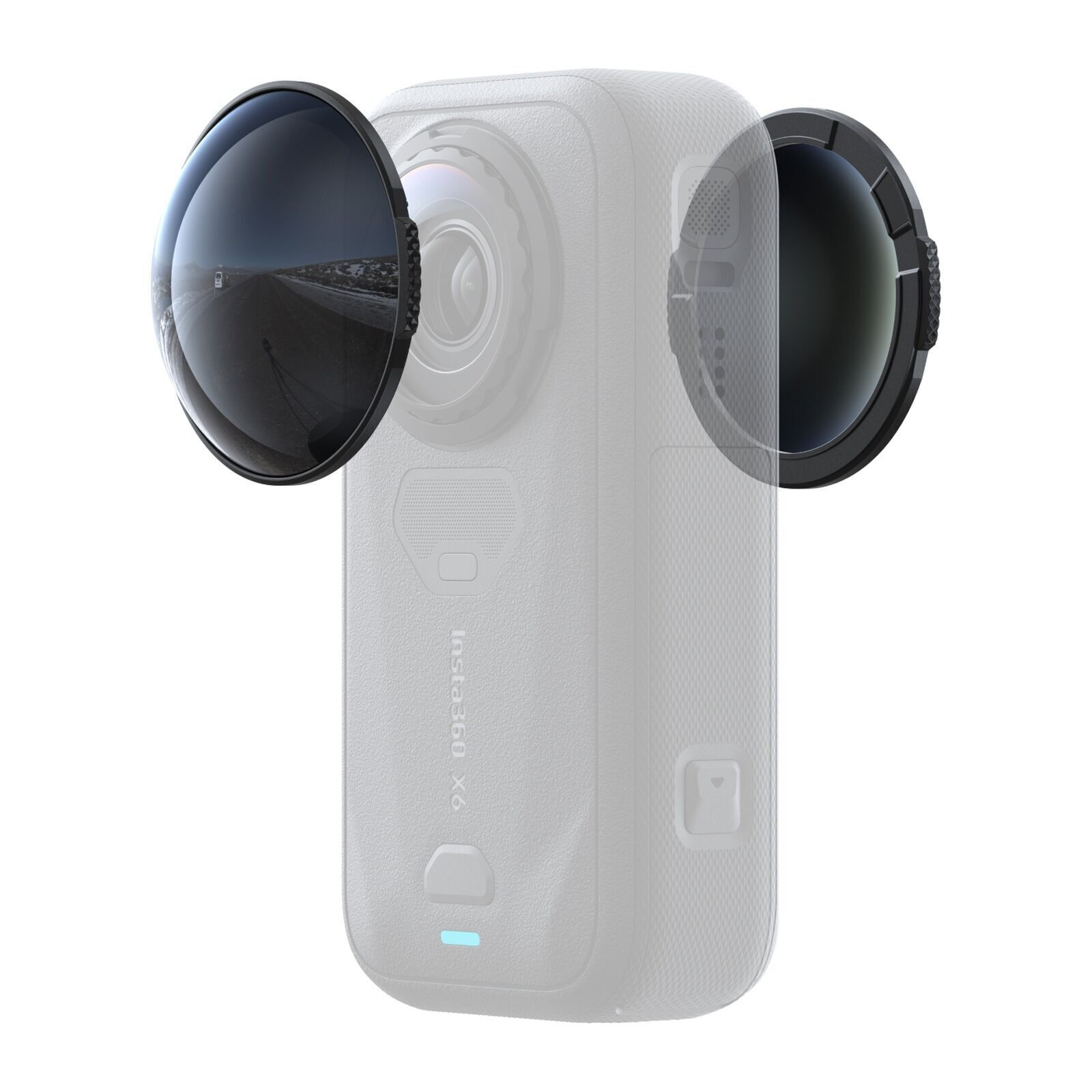 Telesin Insta360 X6 ND16 Filtre Kiti (Ön ve Arka Lens Seti)