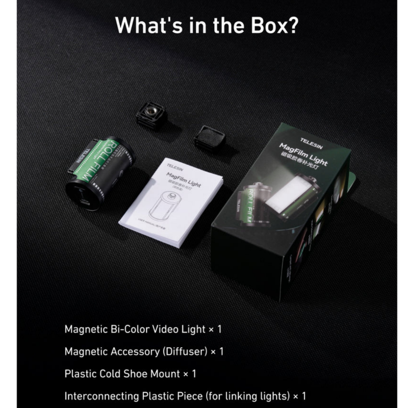 TELESIN MagFilm Bi-Color Fill Light (Vintage Light)