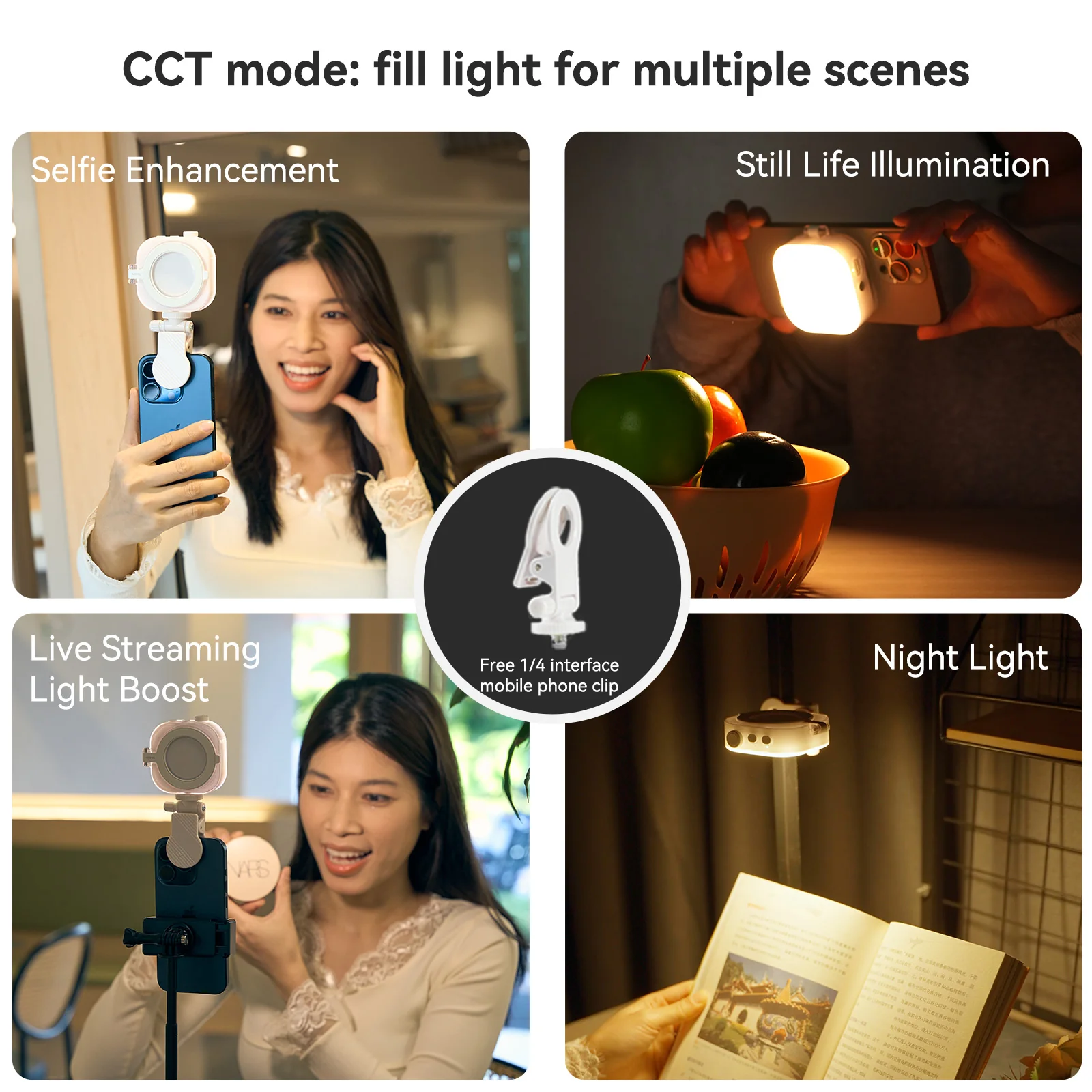 Telesin Magnetic Selfie Ice Cube Light