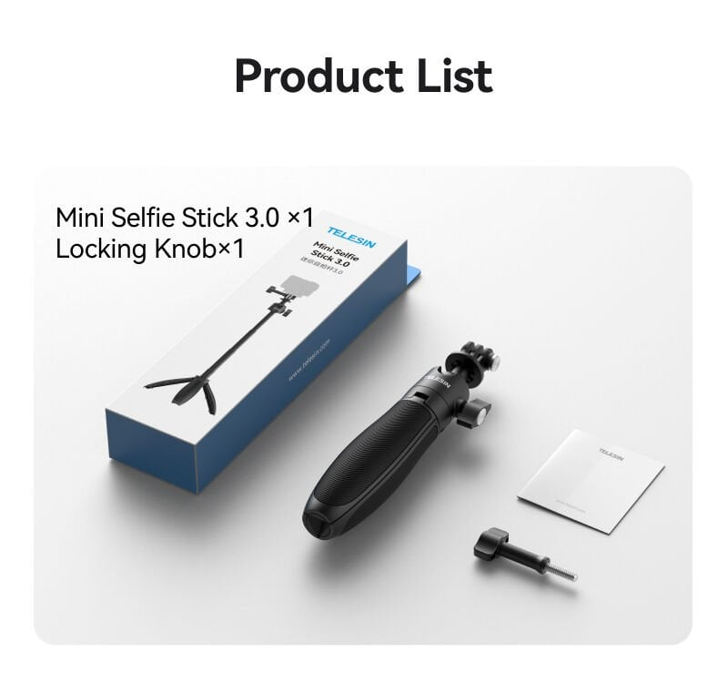Telesin Mini Seflie Stick 3.0