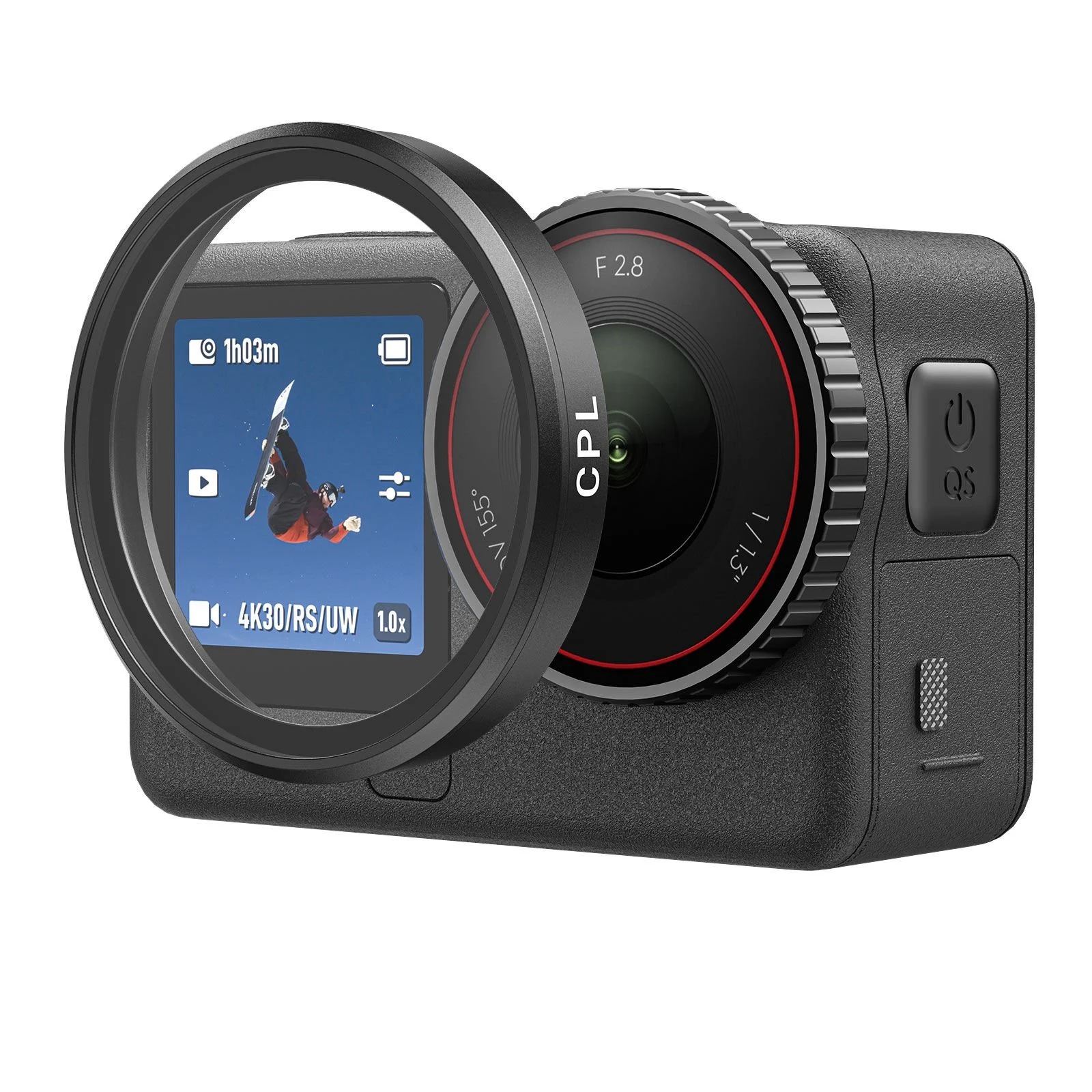 Telesin Osmo Action 6 ND Filtre Seti (CPL+ND8/16/32)