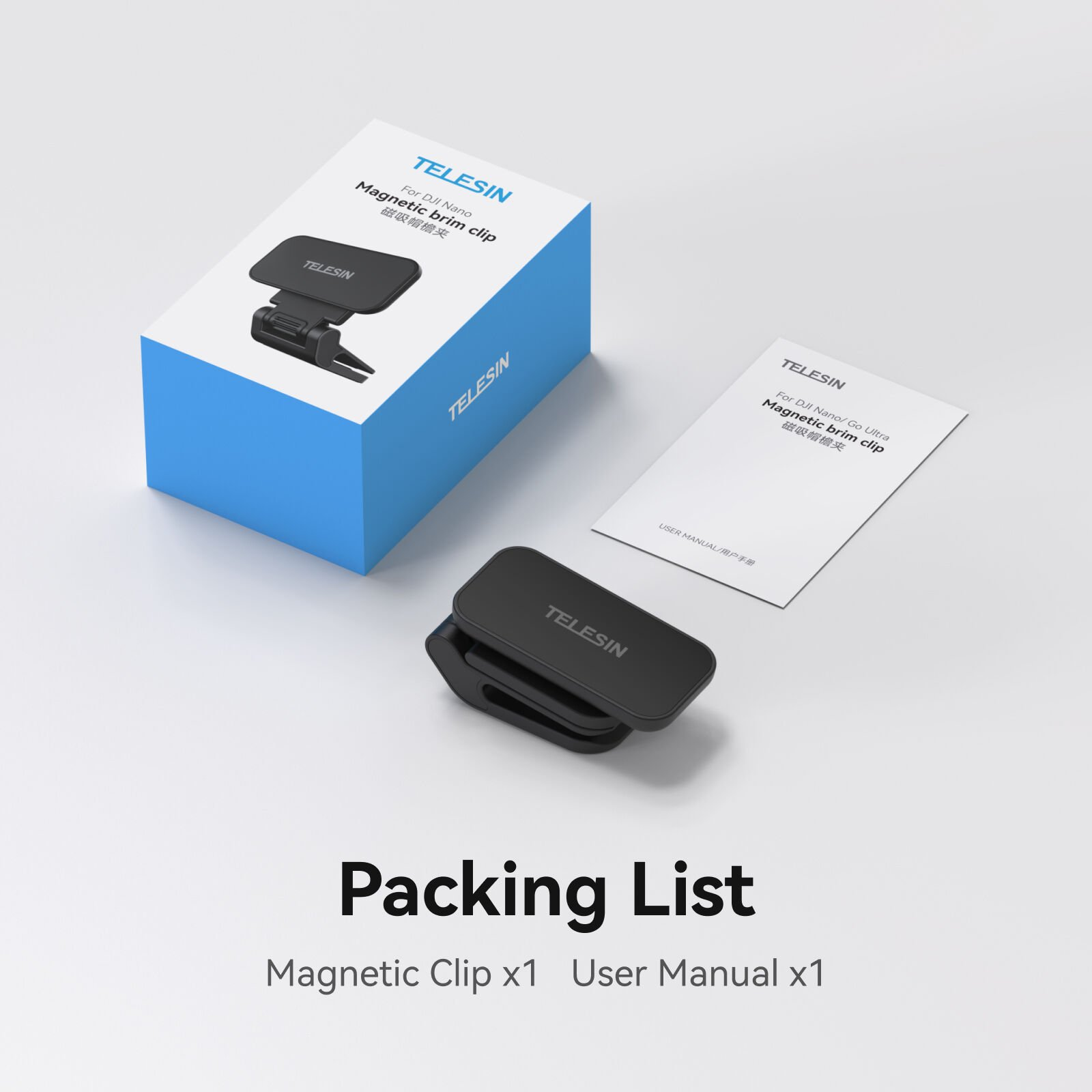 Telesin Osmo Nano Magnetic Pivot Clip