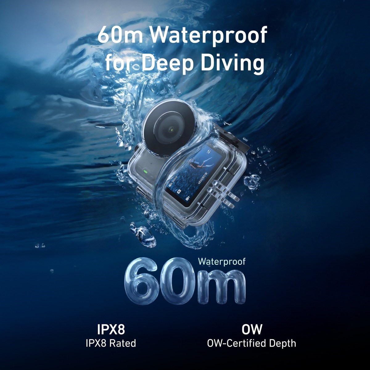 Telesın Osmo Nano Su Geçirmez Kılıf (60M), Osmo Nano Waterproof Dive Case