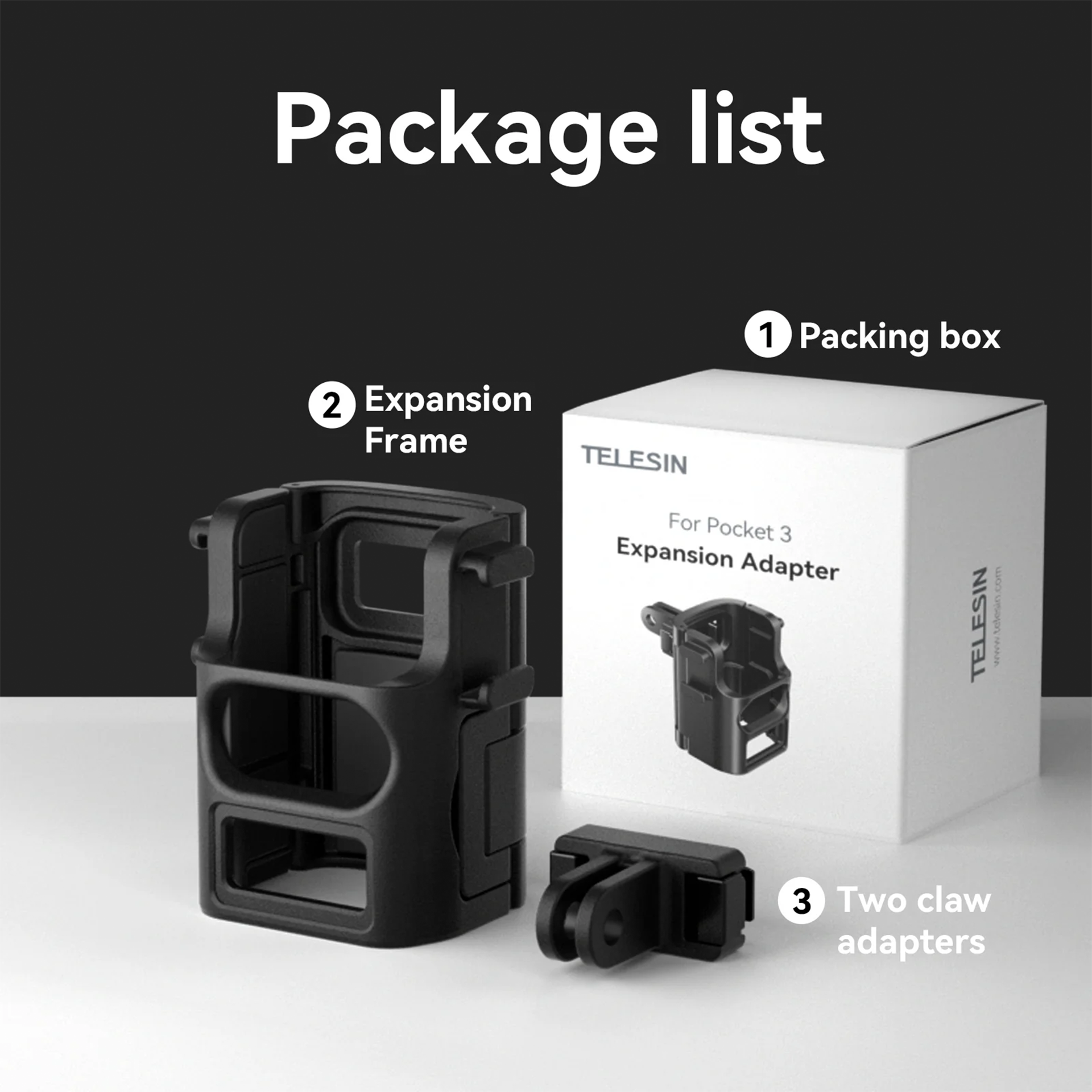 Telesin Osmo Pocket 3 için Multi-Functional Frame