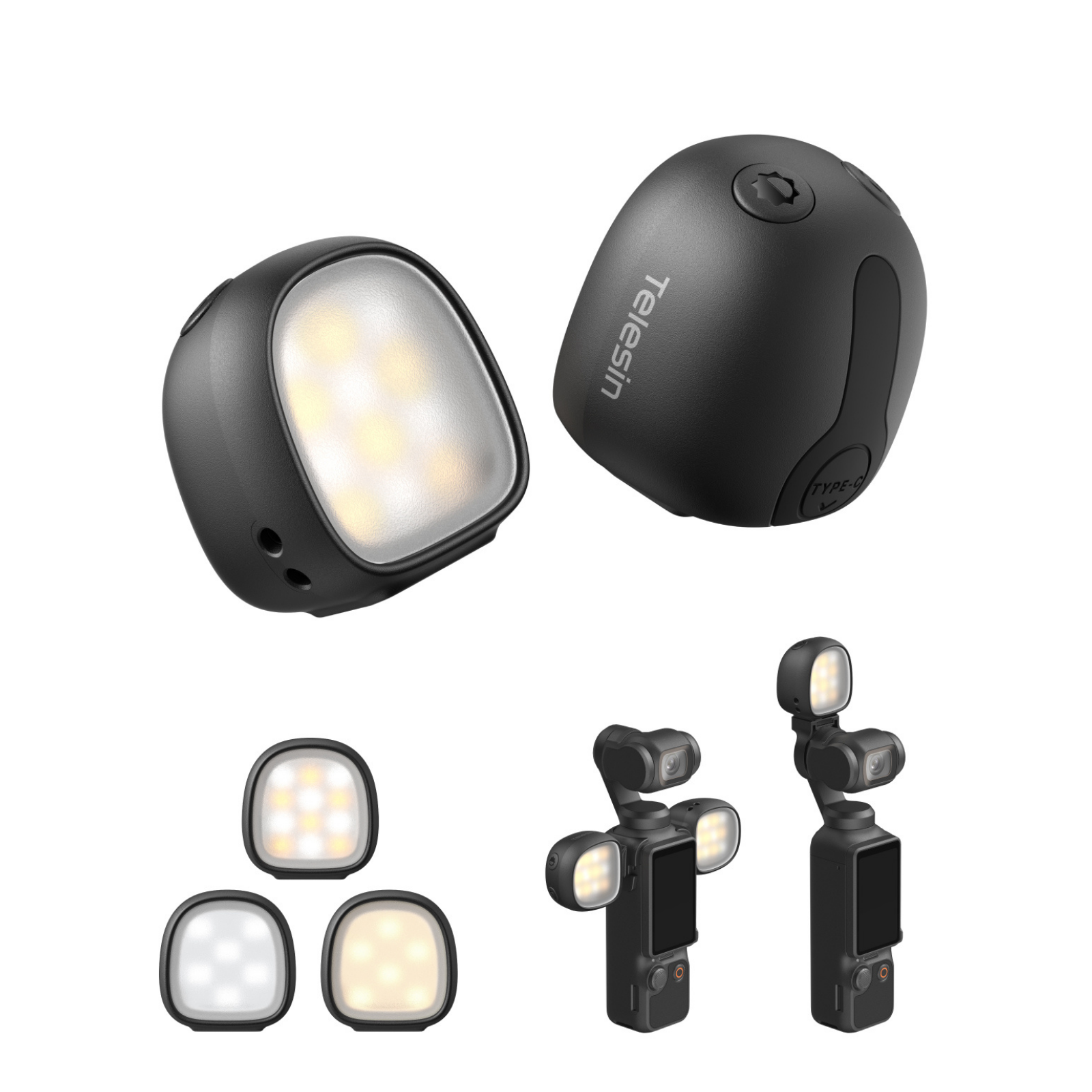 Telesin Osmo Pocket 4 için Dolgu Işığı (2'li Set)