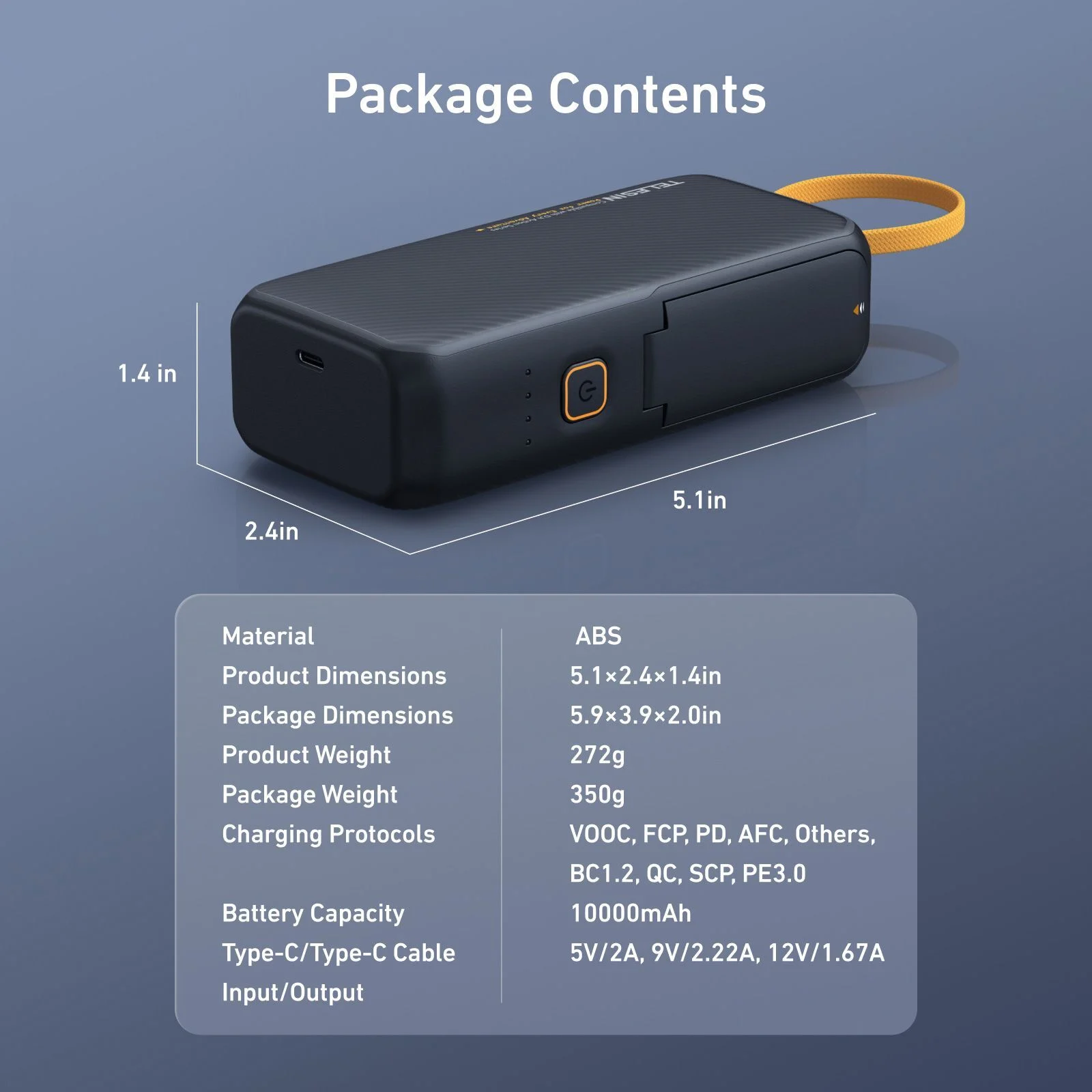 Telesin Portable Power Battery (Osmo Action 6, 5 Pro, Osmo 360 Uyumlu)