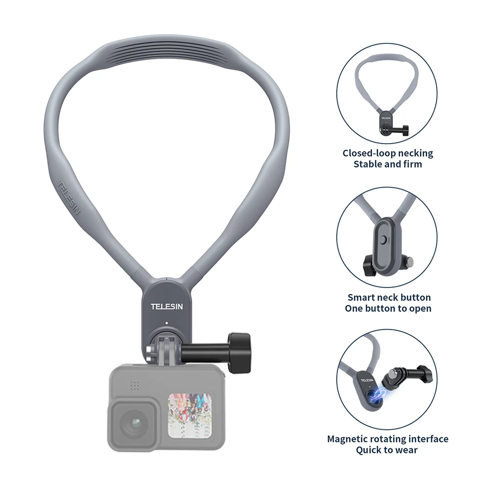 Telesin U Shape Neck Holder Mount TE-HNB-002-MAX