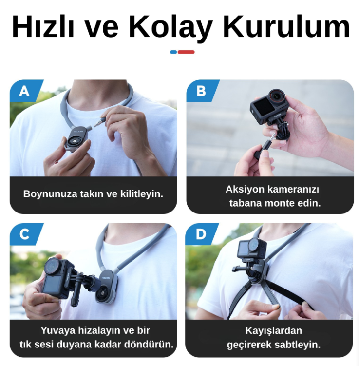 Telesin U Shaped Neck Mount 2.0 (Max)