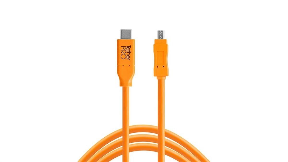 Tether Tools TetherPro USB-C to 2.0 Mini-B 8-Pin 4.6 m Bağlantı Kablosu