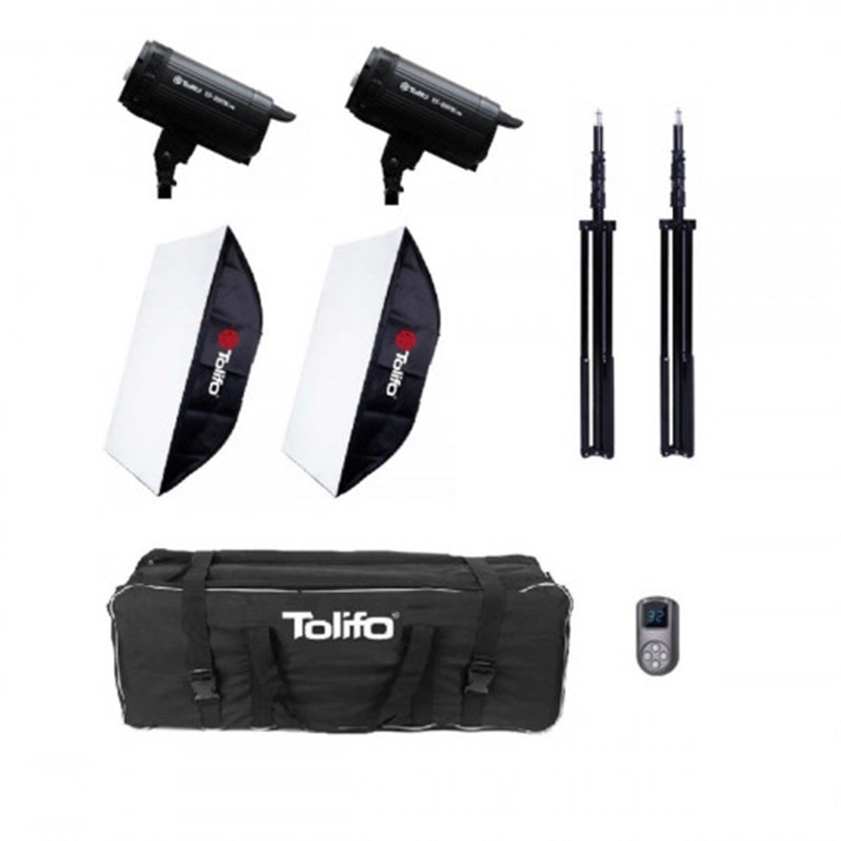 Tolifo EF-200W Led Video Işığı 2'li Kit