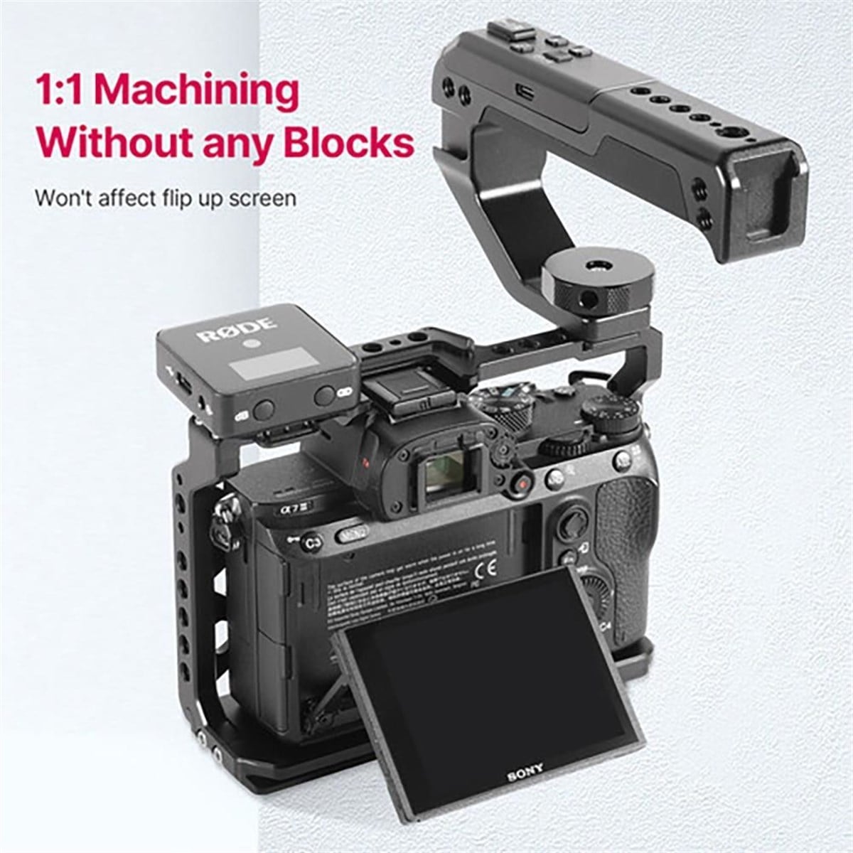Ulanzi C-A7M4 Sony A7M4/A7M3/A7R3 için Camera Cage Çerçeve
