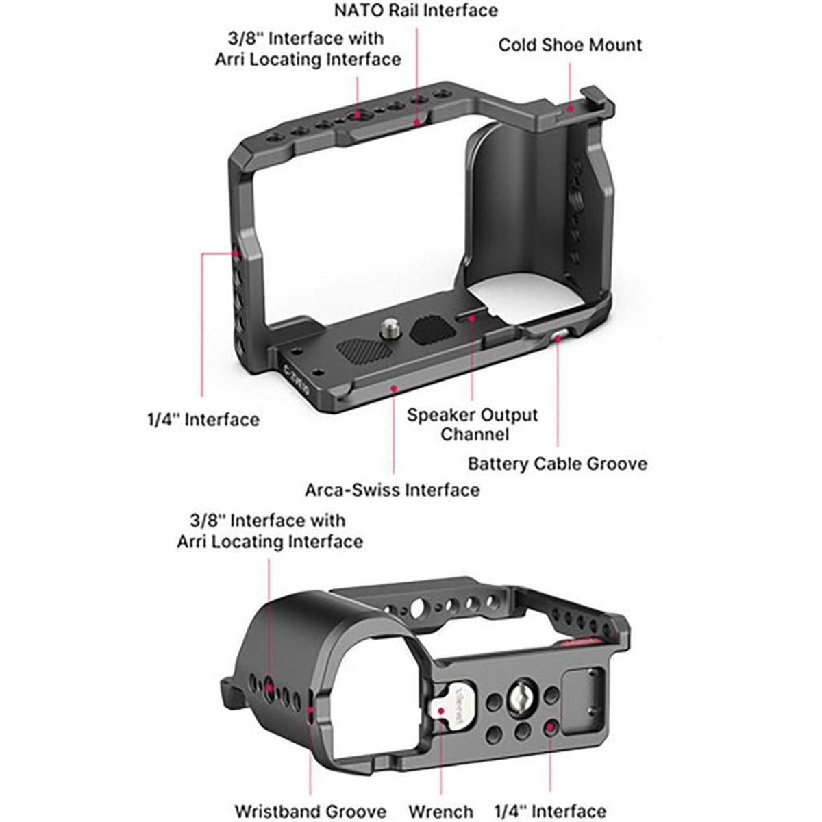 Ulanzi C-ZVE10 Sony ZV-E10 Vlog Cage Çerçeve