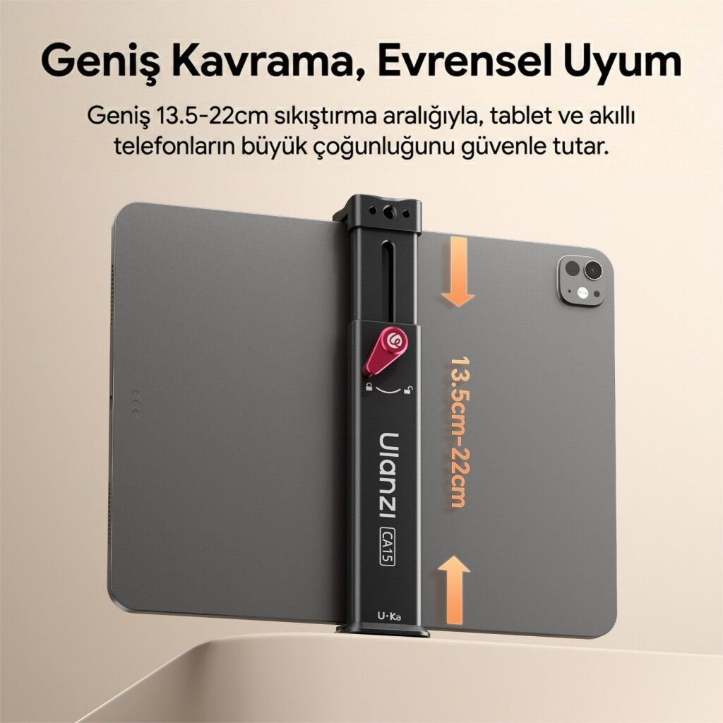 Ulanzi CA15 OneLock Tablet Tutucu Tripod Aparatı - C072