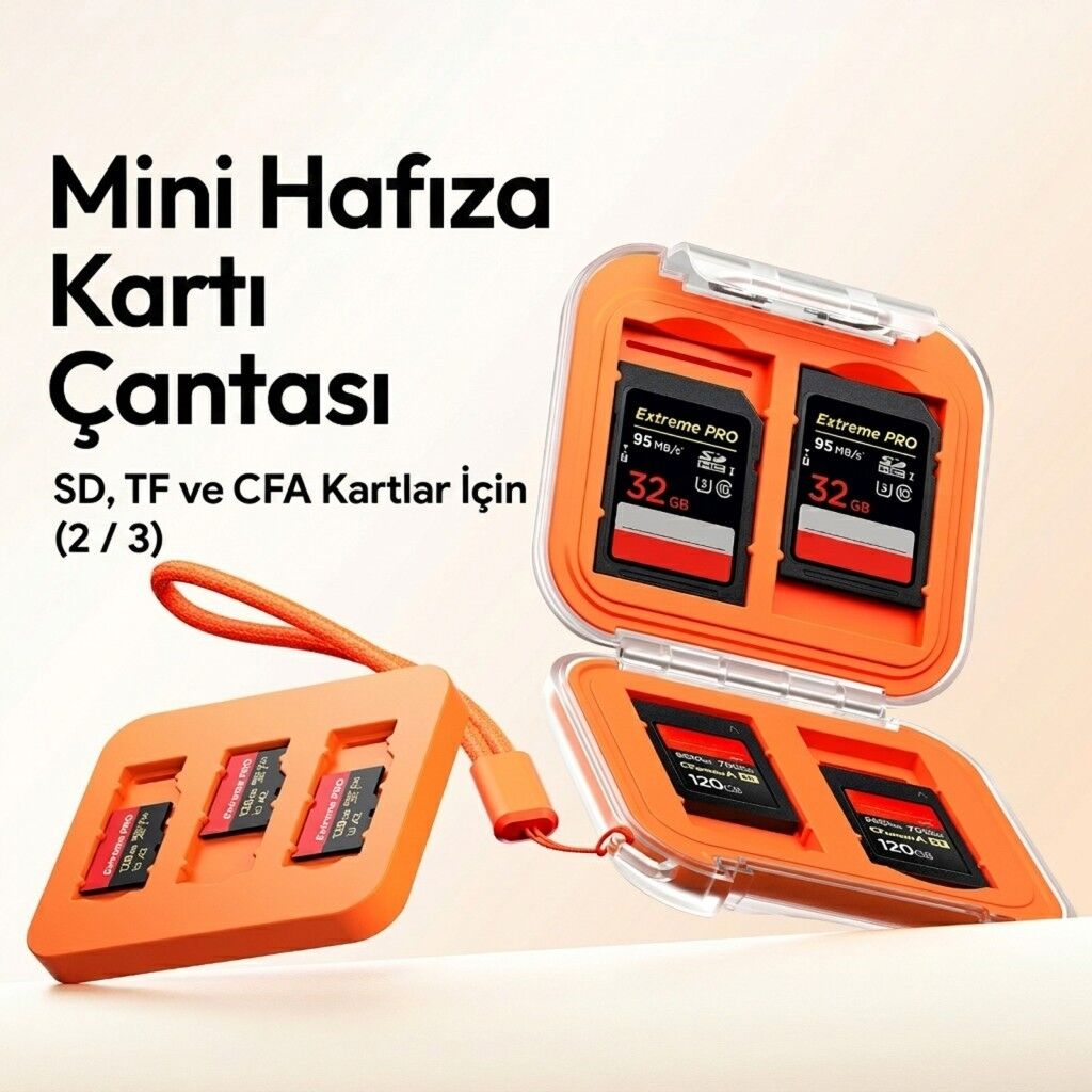 Ulanzi CC01 Mini SD TF CFexpress Hafıza Kartı Saklama Kutusu - C055