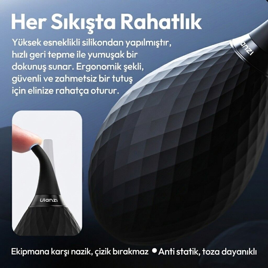 Ulanzi CO73 Entegre Silikon Lens Temizleme Hava Pompası - C063