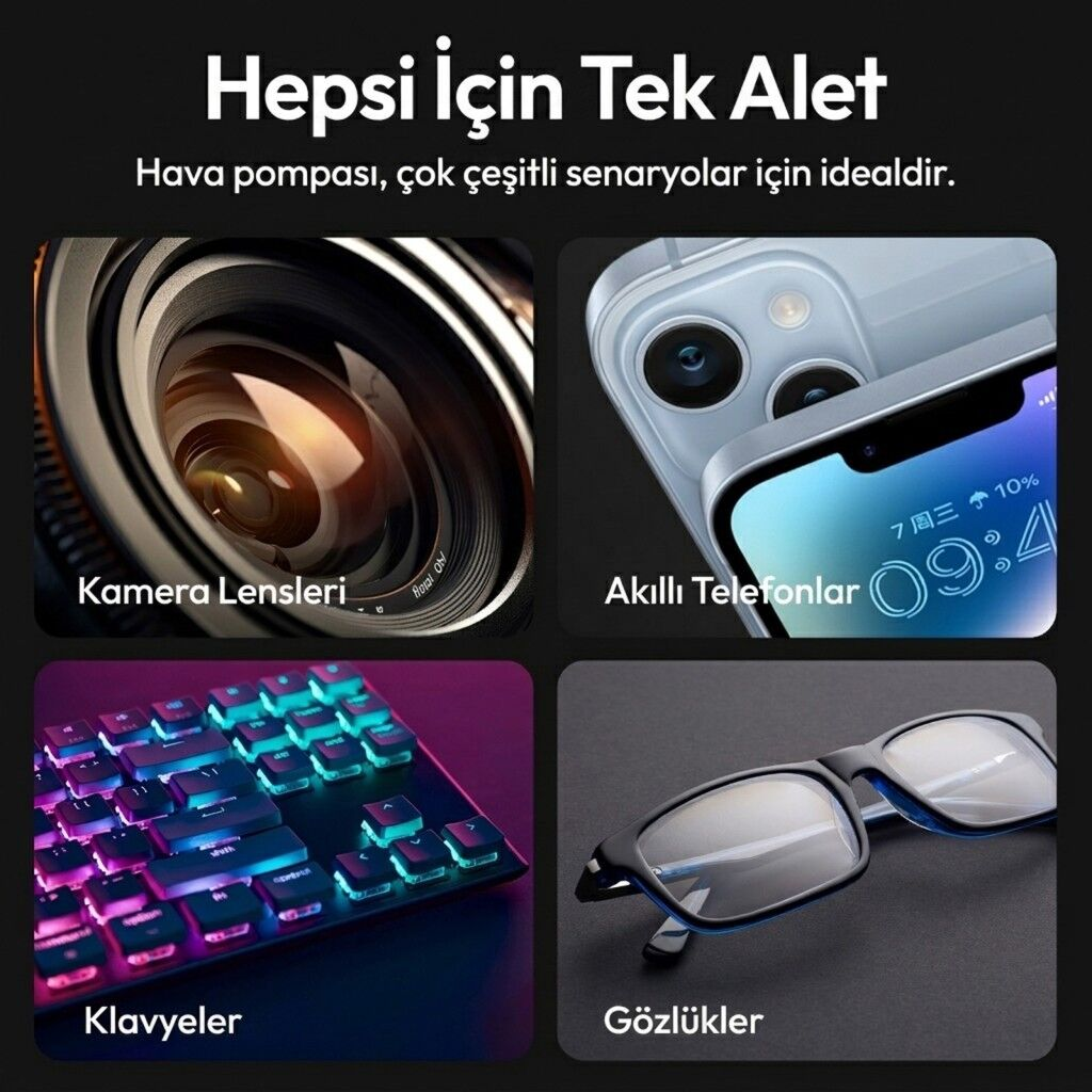 Ulanzi CO73 Entegre Silikon Lens Temizleme Hava Pompası - C063