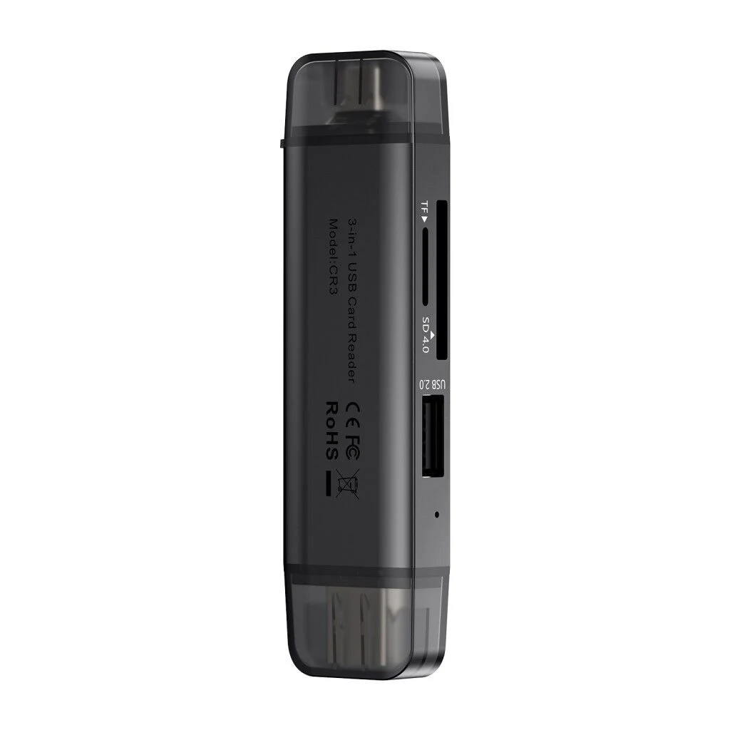 Ulanzi CR3 3 İn 1 USB-C USB-A Kart Okuyucu SD MicroSD - X147