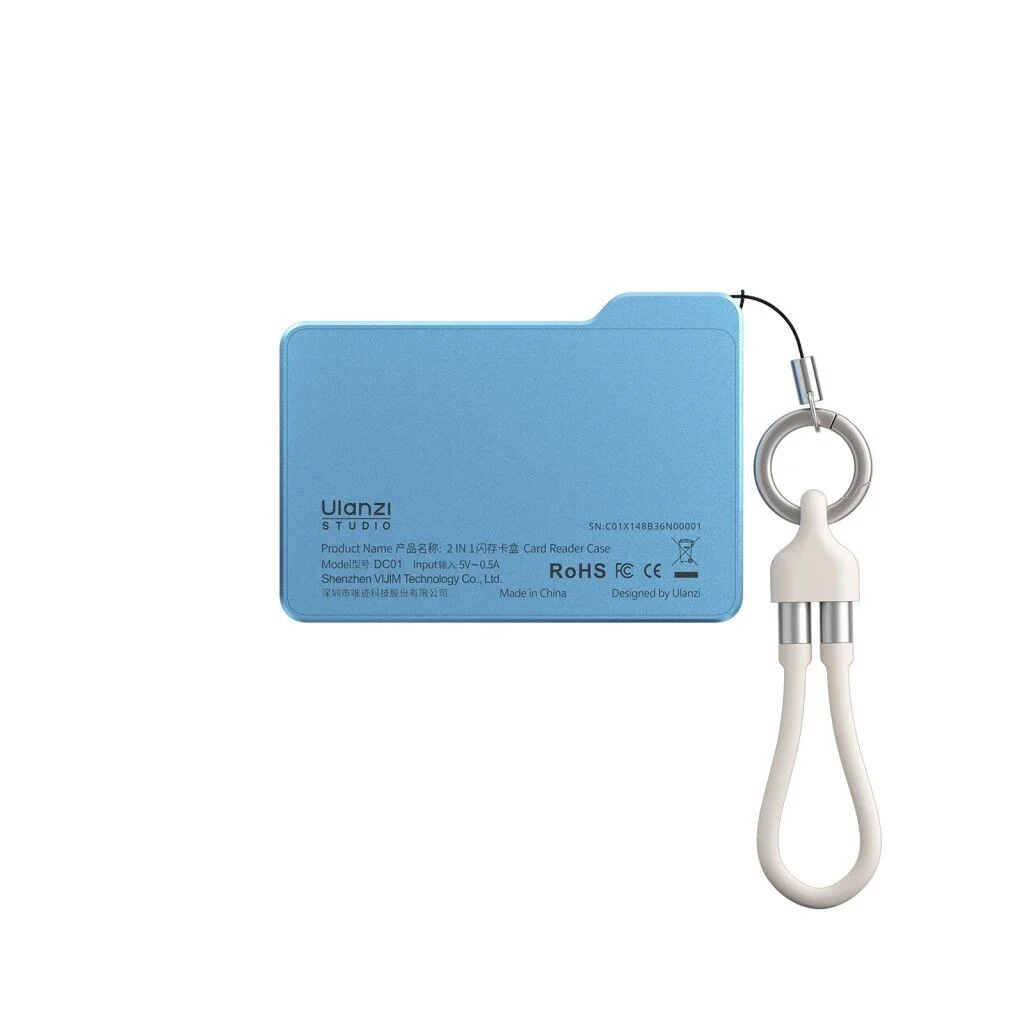 Ulanzi DC01 2 in 1 Taşınabilir SD Hafıza Kartı Saklama Kutusu Mavi - X149