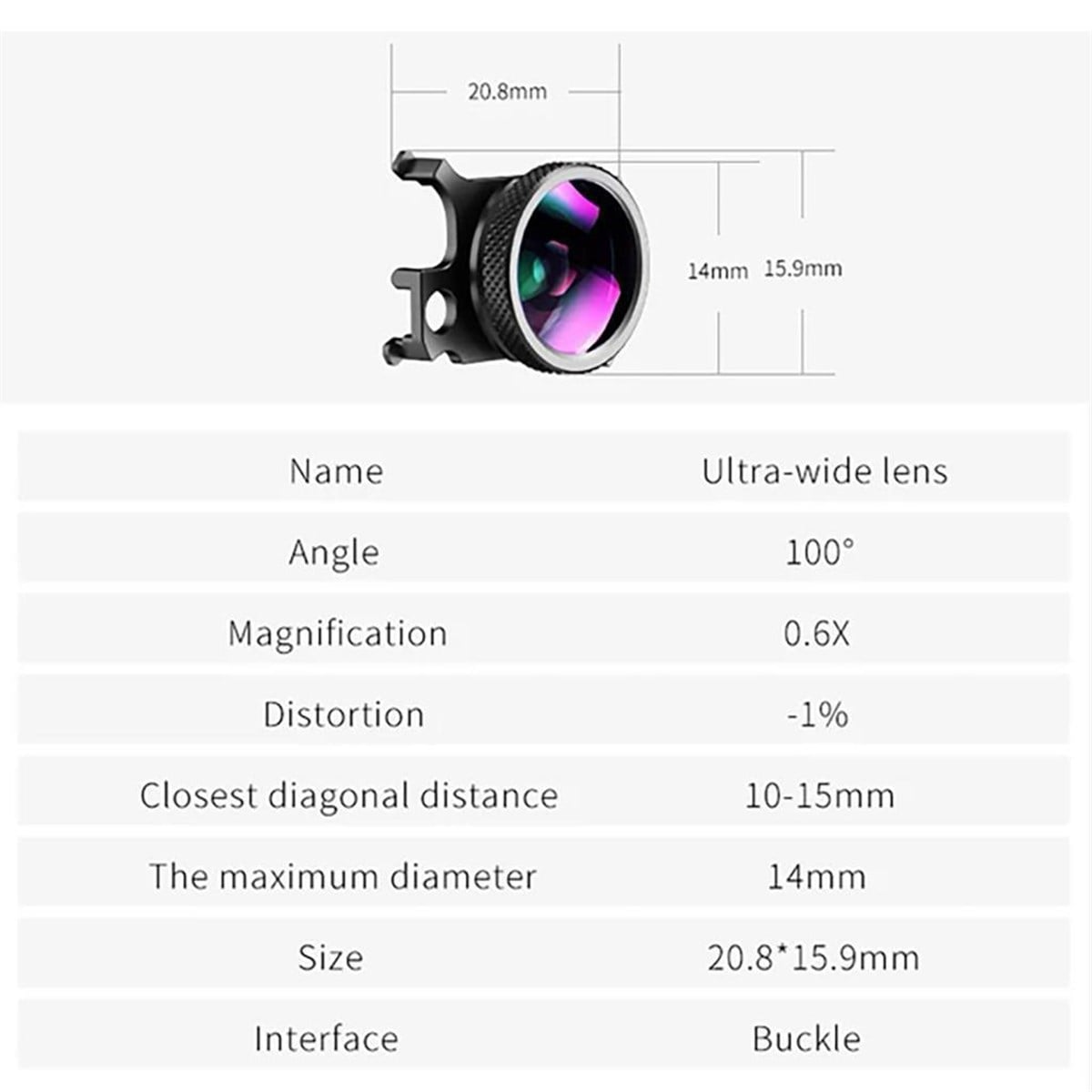 Ulanzi DR-04 Dji Mavic Air 2 Geniş Açı Lens