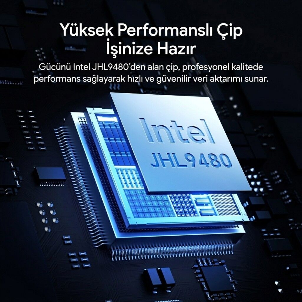 Ulanzi DT580 80Gbps USB4 M.2 NVMe SSD Enclosure Harici SSD Kutusu - I006