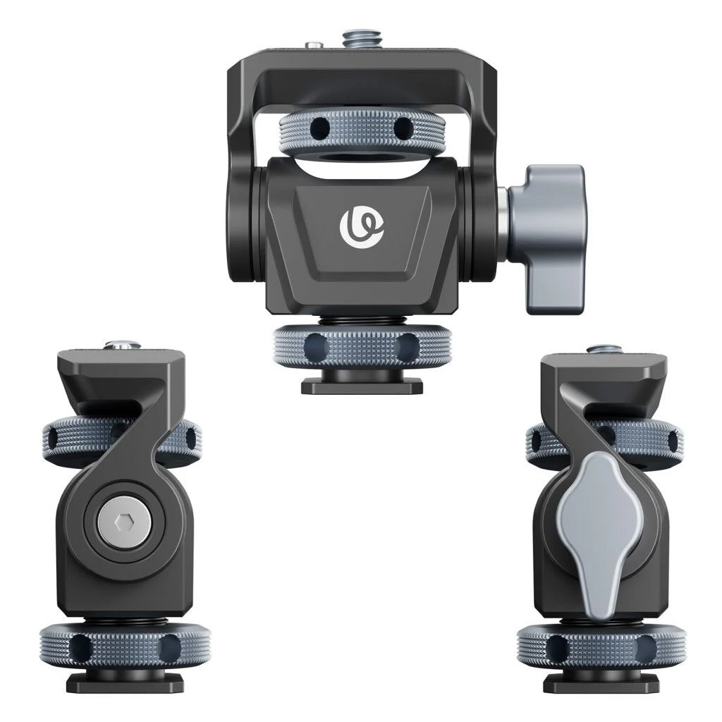 Ulanzi EA04 Adjustable Damping Ball Head Cold Shoe LED Işık ve Monitör Adaptörü - C086