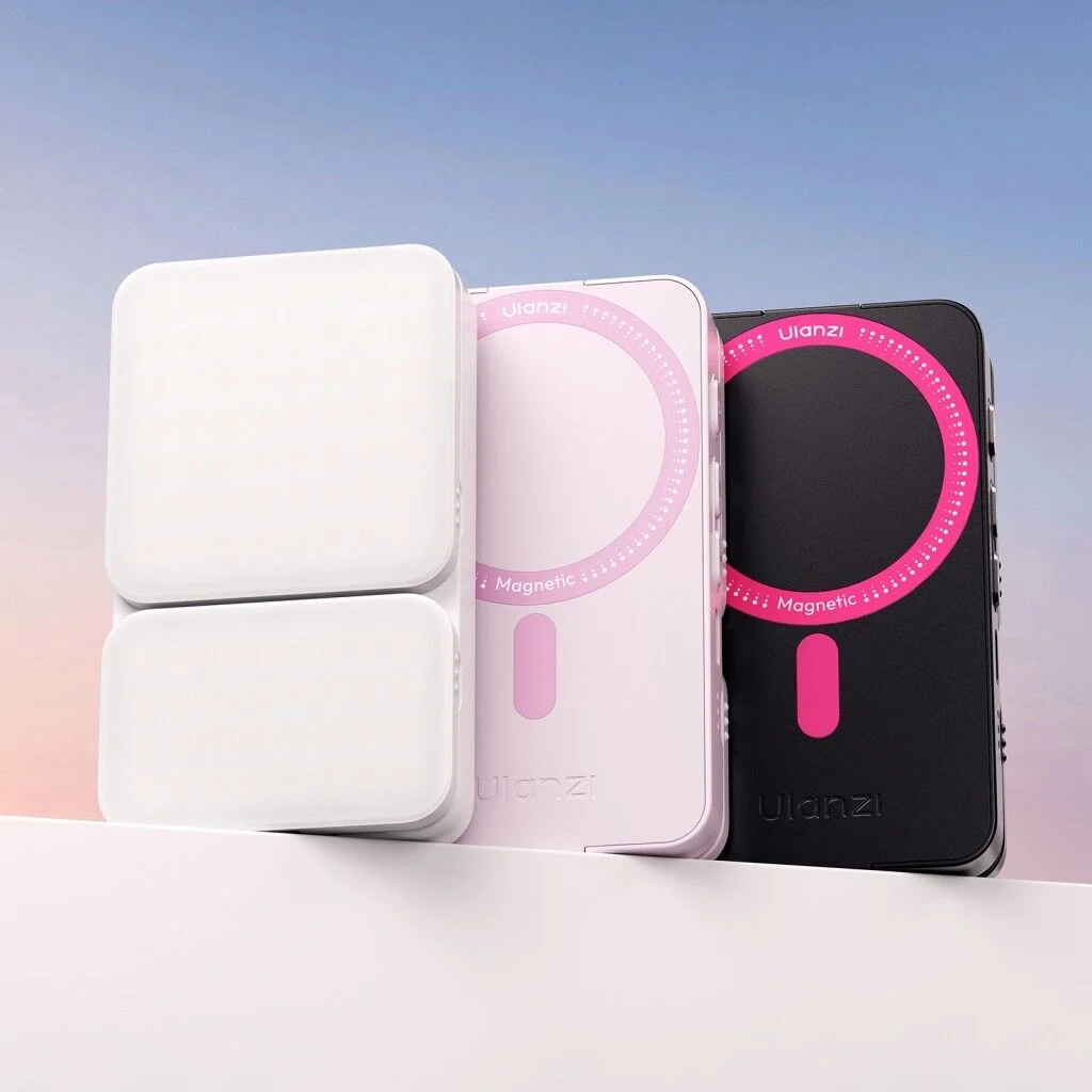Ulanzi GL01 GlowUp Manyetik Telefon LED Dolgu Işığı Pembe - L287