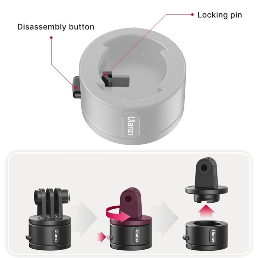 Ulanzi Go-Quick II Manyetik Hızlı Bağlantı Adaptör Seti - 3009