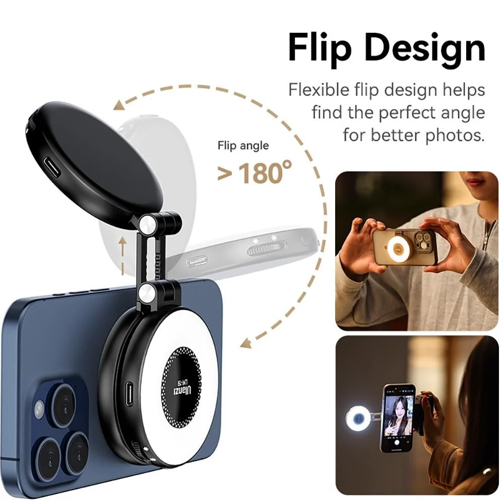 Ulanzi LM19 MagSafe LED Selfie Ring Light Beyaz L015