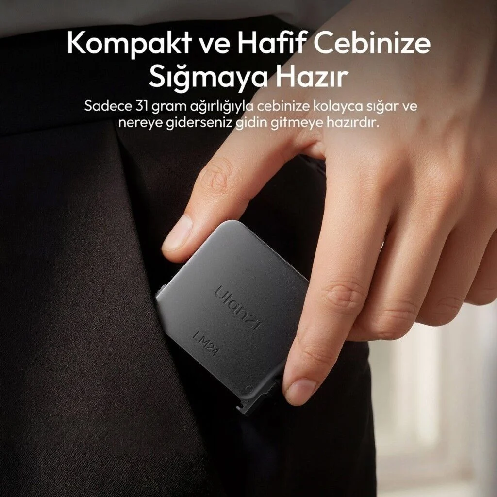 Ulanzi LM24 Osmo Action Serisi ve Nano Uyumlu Manyetik Quick Release Mini LED Dolgu Işığı - L298