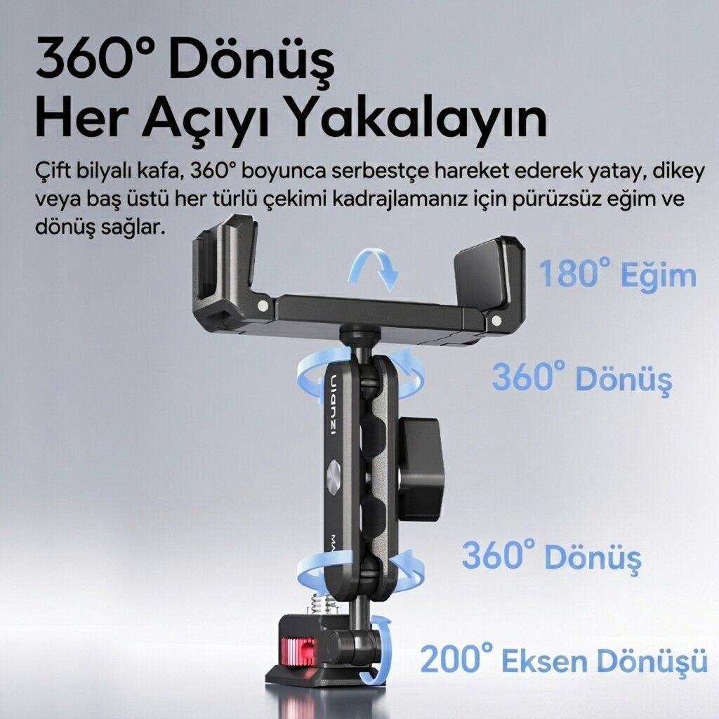 Ulanzi MA56 4 in 1 Metal Telefon Tutucu Tripod Aparatı - S042