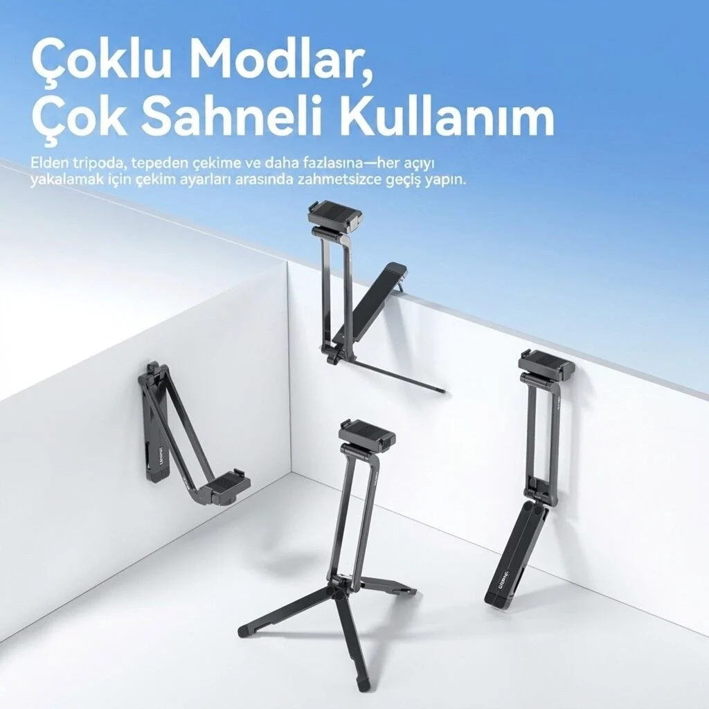 Ulanzi MA70 Osmo Action 3 4 5 Uyumlu Manyetik Aksiyon Kamera Tripodu - C115