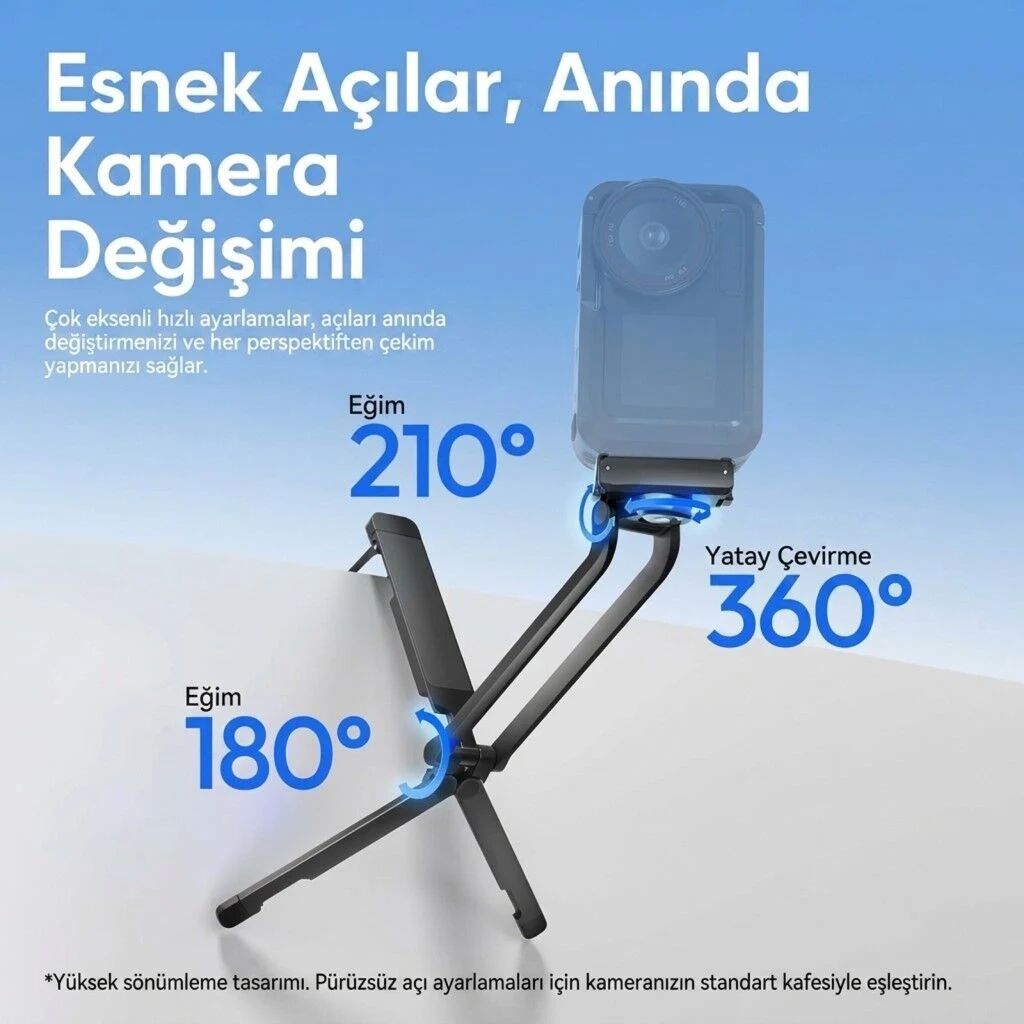 Ulanzi MA70 Osmo Action 3 4 5 Uyumlu Manyetik Aksiyon Kamera Tripodu - C115