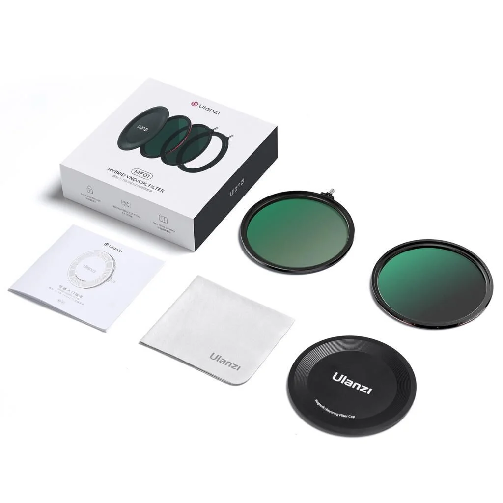 Ulanzi MF01 77mm 3-7 Stop VND & CPL & Black Mist Manyetik Hibrit Filtre Seti